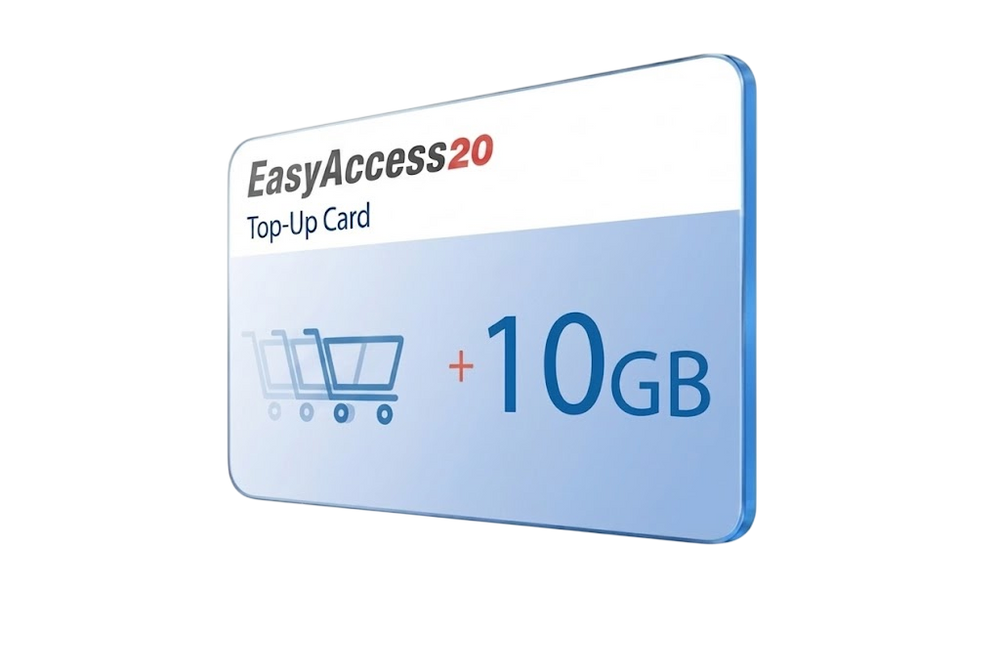 EasyAccess 2.0 Top Up Card 10GB (estensione dominio)