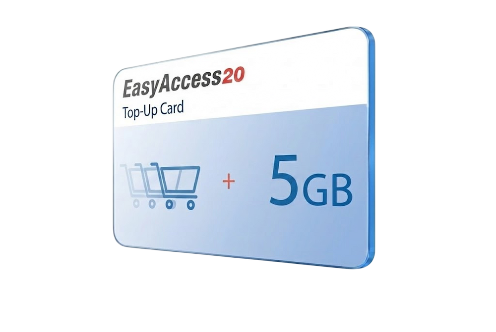 EasyAccess 2.0 Top Up Card 5GB (estensione dominio)
